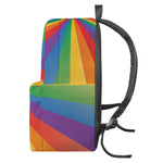 LGBT Pride Rainbow Rays Print Backpack