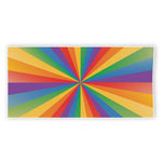 LGBT Pride Rainbow Rays Print Beach Towel