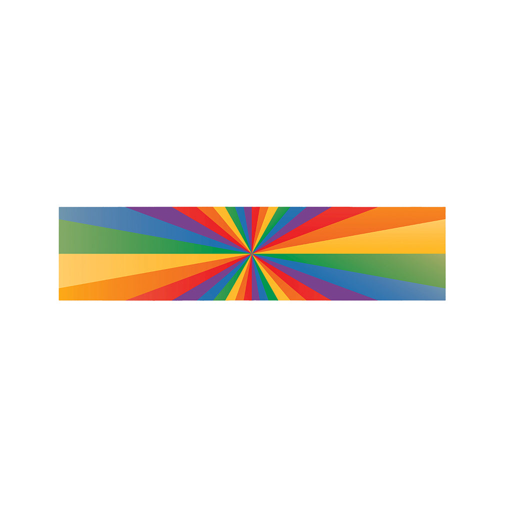 LGBT Pride Rainbow Rays Print Bed Runner