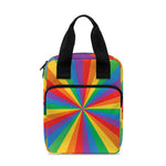 LGBT Pride Rainbow Rays Print Bible Tote Bag