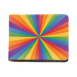 LGBT Pride Rainbow Rays Print Bifold Wallet