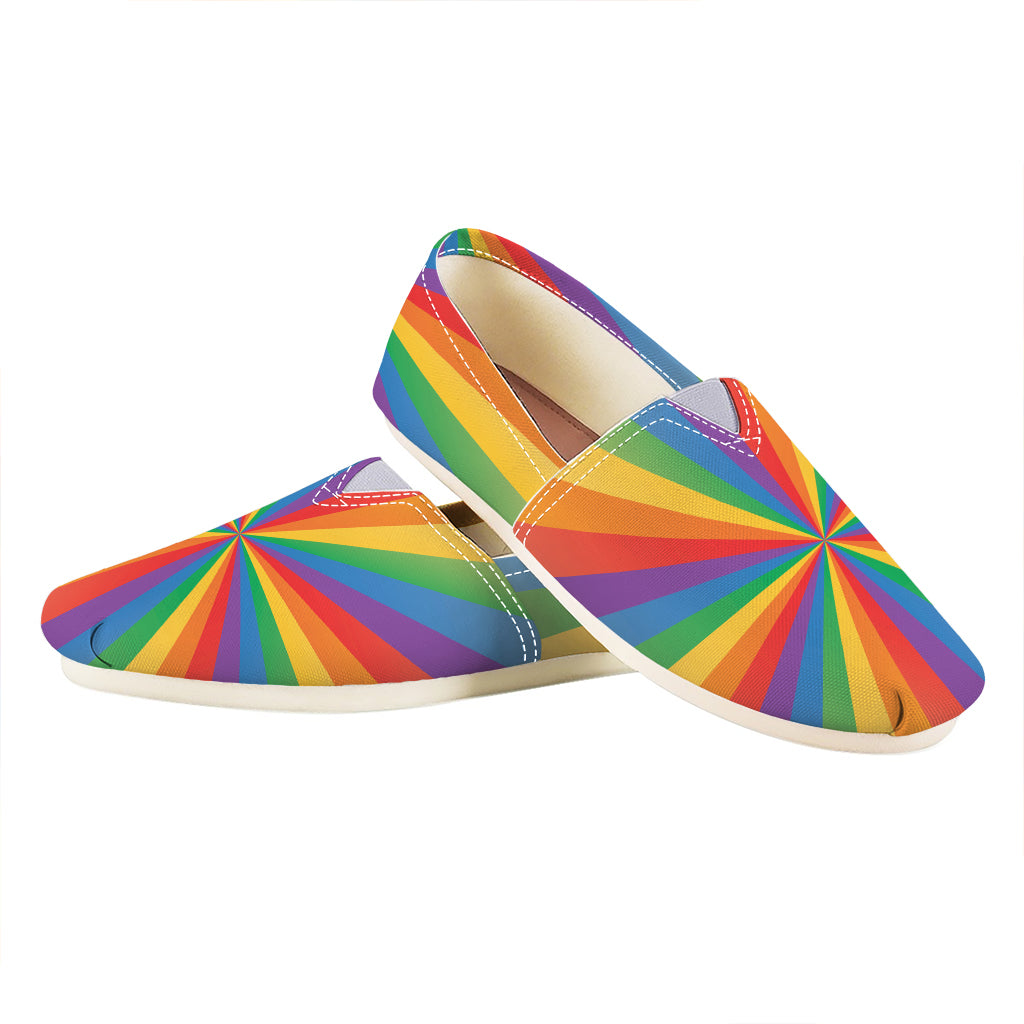 LGBT Pride Rainbow Rays Print Casual Shoes