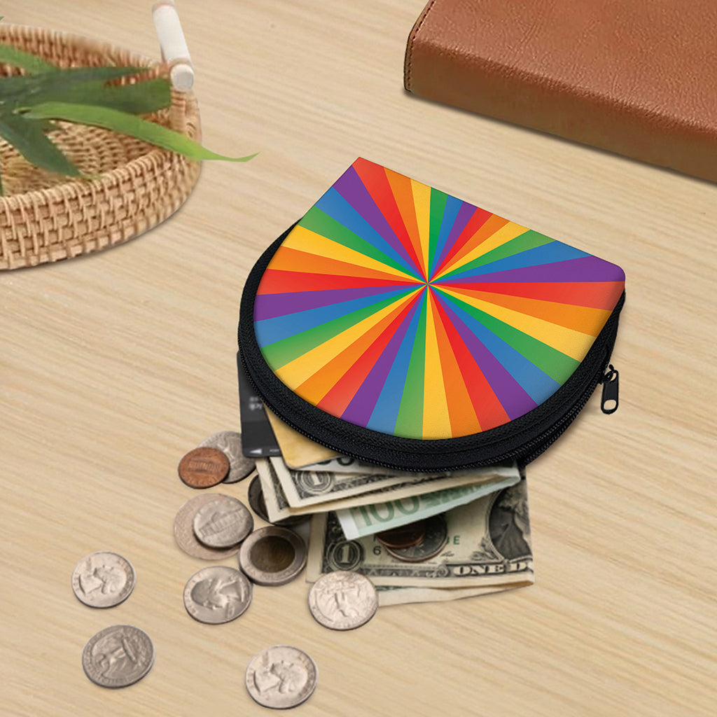 LGBT Pride Rainbow Rays Print Coin Purse