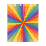 LGBT Pride Rainbow Rays Print Curtain