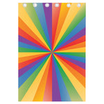 LGBT Pride Rainbow Rays Print Curtain