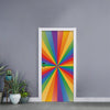 LGBT Pride Rainbow Rays Print Door Sticker