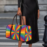 LGBT Pride Rainbow Rays Print Duffle Bag