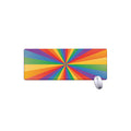 LGBT Pride Rainbow Rays Print Extended Mouse Pad