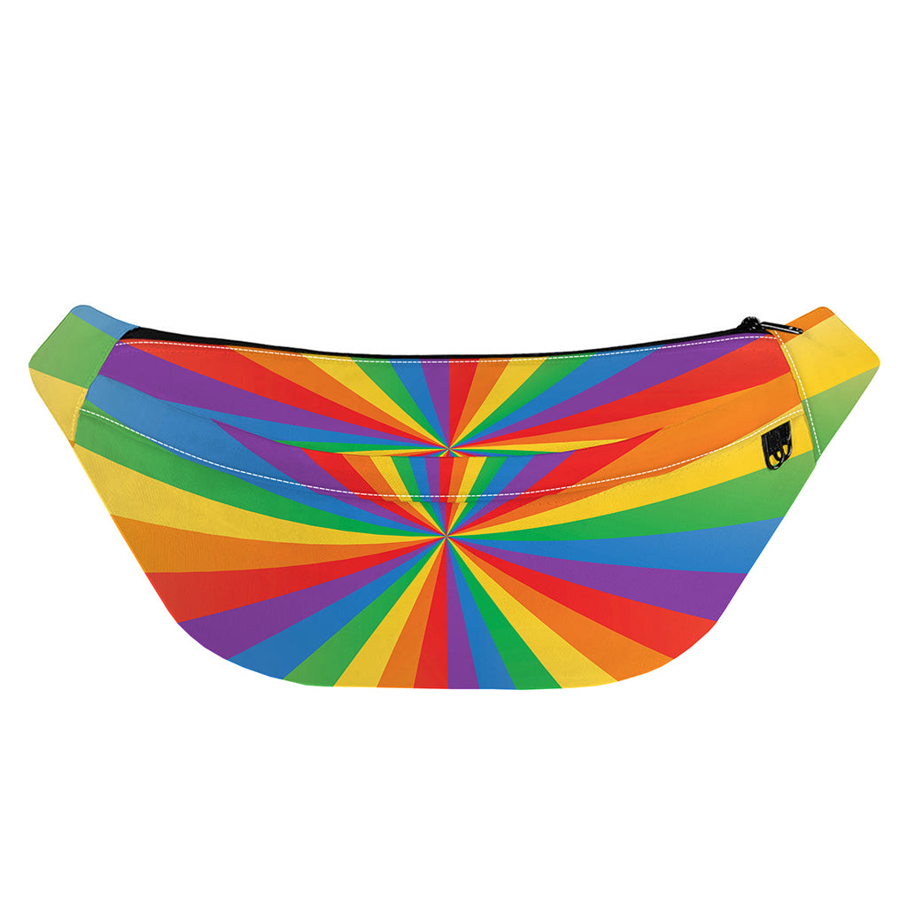 LGBT Pride Rainbow Rays Print Fanny Pack