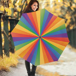 LGBT Pride Rainbow Rays Print Foldable Umbrella