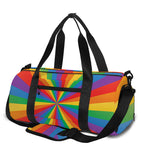 LGBT Pride Rainbow Rays Print Gym Bag