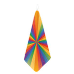 LGBT Pride Rainbow Rays Print Hand Towel