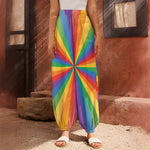 LGBT Pride Rainbow Rays Print Harem Pants