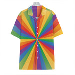 LGBT Pride Rainbow Rays Print Hawaiian Shirt