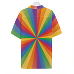 LGBT Pride Rainbow Rays Print Hawaiian Shirt