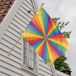 LGBT Pride Rainbow Rays Print House Flag