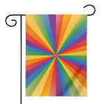 LGBT Pride Rainbow Rays Print House Flag