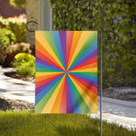 LGBT Pride Rainbow Rays Print House Flag