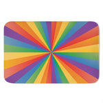 LGBT Pride Rainbow Rays Print Indoor Door Mat