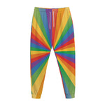 LGBT Pride Rainbow Rays Print Jogger Pants