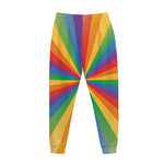 LGBT Pride Rainbow Rays Print Jogger Pants