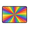 LGBT Pride Rainbow Rays Print Kitchen Mat