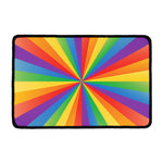 LGBT Pride Rainbow Rays Print Kitchen Mat