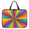LGBT Pride Rainbow Rays Print Laptop Sleeve With Handle