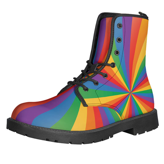 LGBT Pride Rainbow Rays Print Backpack