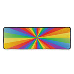 LGBT Pride Rainbow Rays Print Long Kitchen Mat