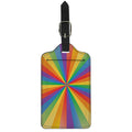 LGBT Pride Rainbow Rays Print Luggage Tag