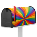 LGBT Pride Rainbow Rays Print Mailbox Cover