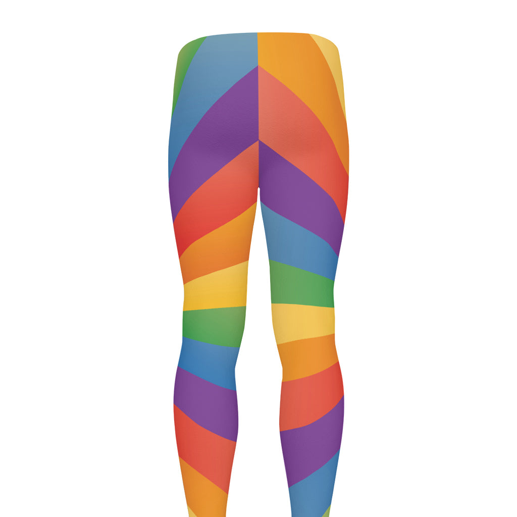 LGBT Pride Rainbow Rays Print Men's leggings