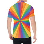 LGBT Pride Rainbow Rays Print Men's Shirt