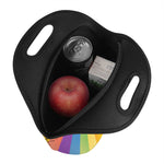 LGBT Pride Rainbow Rays Print Neoprene Lunch Bag