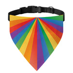 LGBT Pride Rainbow Rays Print Over The Collar Dog Bandana