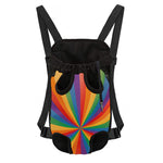 LGBT Pride Rainbow Rays Print Pet Carrier Backpack