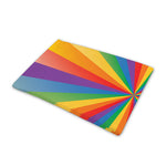 LGBT Pride Rainbow Rays Print Pet Cooling Mat Cover