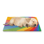 LGBT Pride Rainbow Rays Print Pet Cooling Mat Cover