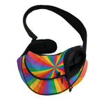 LGBT Pride Rainbow Rays Print Pet Sling Carrier