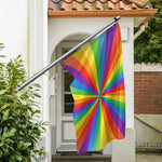 LGBT Pride Rainbow Rays Print Polyester Flag
