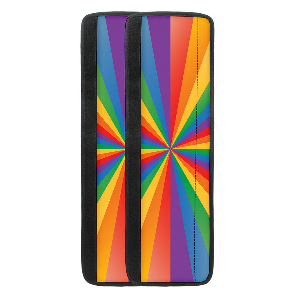 LGBT Pride Rainbow Rays Print Refrigerator Handle Covers