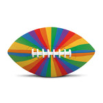 LGBT Pride Rainbow Rays Print Rugby Ball