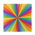 LGBT Pride Rainbow Rays Print Silk Bandana