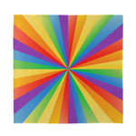 LGBT Pride Rainbow Rays Print Silk Bandana