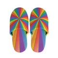 LGBT Pride Rainbow Rays Print Slippers