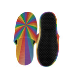 LGBT Pride Rainbow Rays Print Slippers
