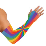 LGBT Pride Rainbow Rays Print Sun Protection Arm Sleeves