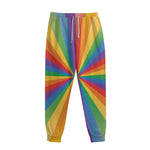 LGBT Pride Rainbow Rays Print Sweatpants