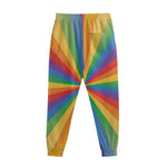 LGBT Pride Rainbow Rays Print Sweatpants